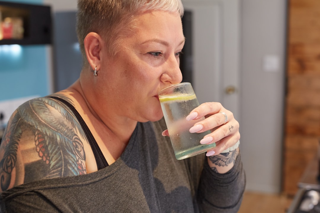pregnant woman drinking a healthy beverage